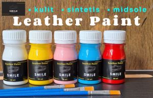 leather paint cat sepatu tas topi dompet untuk bahan kulit sintetis