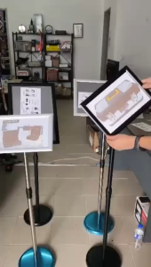 Adjustable Height Round / Right Angle Easy Snap Frame Metal Poster A4 A3 Display Stand