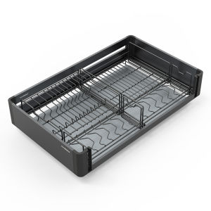 HIGOLD | Dual-layer Removable Aluminum Cabinet Drawer Organizer