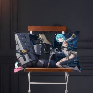 game Seed Zenless Zone Zero ZZZ art new cushion cover Rectangle Pillow Cover Home Sofa living Room Office Coffee Shop Pillowcase