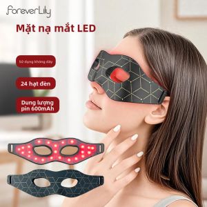 Mặt Nạ Mắt Silicon LED 7 Màu Trị Liệu Ánh Sáng Đỏ Không Dây Mềm Mại Giảm Mệt Mỏi Giảm Quầng Thâm Chống Nhăn