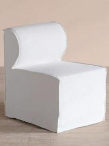 Nordic Casual Detachable Washable Linen Single Chair for B&B Hotel Restaurant Minimalist Coffee Hall Artistic Style Sofa