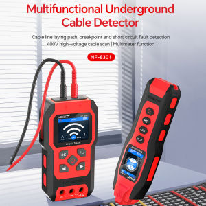 NOYAFA NF-8301 Cable Detector & Line Finder with Digital Multimeter Underground Cable Detector 8 Level Sensitivity Circuit Tracer for Wall Fuse & Irrigation Cable