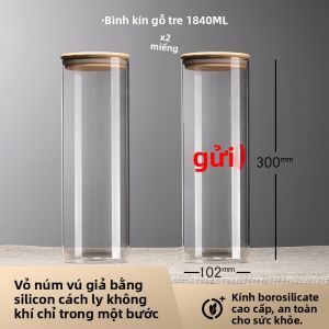 BOANG | Chai Lọ Lưu Trữ Thủy Tinh Cấp Thực Phẩm Có Nắp