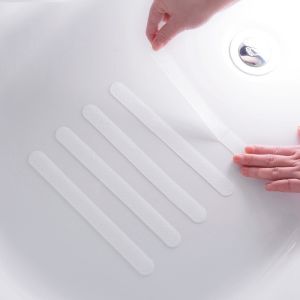 12Pcs Bathroom Anti Slip Strips Transparent Shower Stickers Bath Safety Strips for Bathtubs Showers Stairs Floor