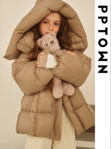 PPTOWN | White Duck Down Girls Long Down Jacket Thick Warm Winter Coat