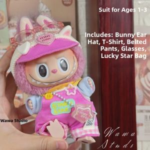 Labubu Doll Clothes 17cm Cotton Dolls Vinyl Toys 15cm Pullip Clothes Fashionable Plush Doll Outfits in Stock
