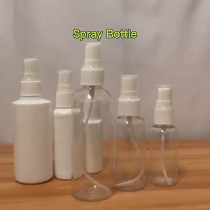 Transparent Spray Bottle Portable Travel Spray Container Refillable Spray Bottle