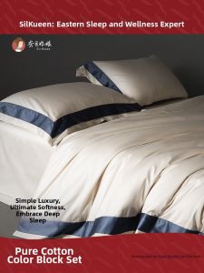 SILKUEEN | Bộ Đồ Chăn Ga Gối Bằng Cotton Sạch 100%