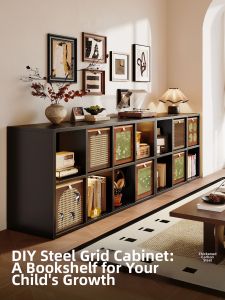 MEISD | Steel Multi-purpose Storage Cabinet Bookshelf