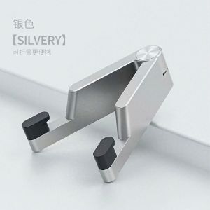 Foldable Aluminum Cell Phone Stand - Portable Desktop Holder for iPhone/Smartphones for Desk/Travel