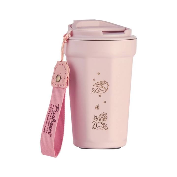 PUSHEEN WATSONS STAINLESS STEEL CUP 390ML Pink And Purple Cup