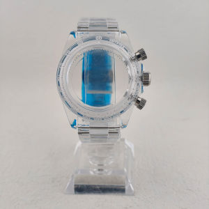 Vỏ Đồng Hồ Bằng Kính Trong Suốt 40mm Được Sửa Đổi Phù Hợp Cho Mặt Số 29mm VK63 VK64 Phụ Kiện Đồng Hồ Chuyển Động