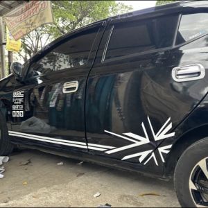Sulung Stiker Mobil Simple Agya Ayla Yaris Jazz Brio Variasi Cutting Sticker Keren Aksesoris Simpel