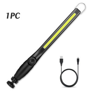 Rechargeable COB LED Work Light Portable Flashlights w/ Magnetic Base &Hook Inspection Light for Home Camping Emergency Repair