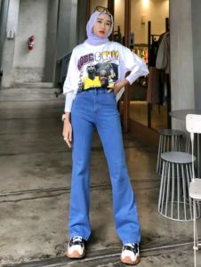 Celana cutbray wanita jeans Highwaist Cutbray Jeans Wanita Celana Panjang Wanita Stretch Denim