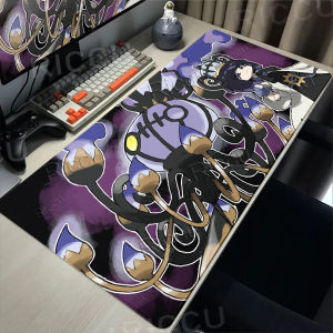 Potdemiel | Pokemon Chandelure Lớn Miếng Lót Chuột Cao Su Chống Trơn Trượt Khóa Cạnh Bàn Chơi Game Thảm HD In Thẩm Mỹ Bàn Phím Máy Tính Tablepad