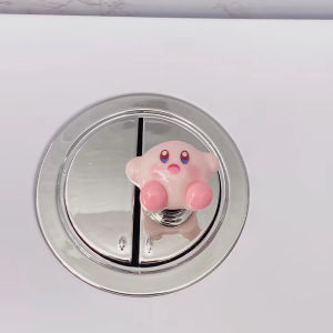 Adorable Cartoon Kirby Star Bathroom Toilet Plunger Creative Bathroom Washroom Button Decor High Aesthetic Value