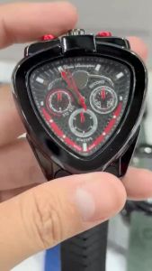New..!! Jam Tangan Cowok Lamborghini / Jam Tangan Pria Chrono Akatif Lamborgini Hitam / Jam Chrono Sporty Pria Model Unik Chrono Aktif /Jam Tangan Sport Pria Lamborghini Jam Tangan Tali Rubber Bisa Bayar Di Tempat Best Seller