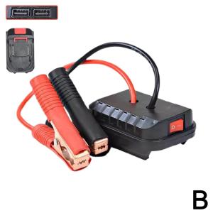 Car Emergency Starter Lithium Battery Compatible Converter Charger For 18V Electric Wrench Grinder Electric Hammer Accessories