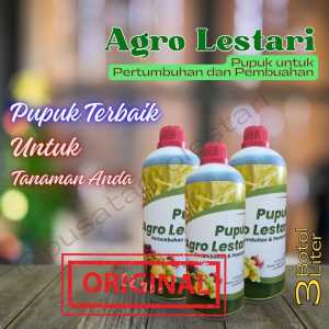 Paket 3 Botol Pupuk Agro Lestari Pupuk Organik Penyubur dan Pelebat Buah