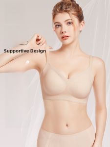 MiiOW | Cat Woman Underwear Thin Model Womens Gather Small Chest Appear Large Anti-Sagging Seamless Beautiful Back New 2025 Bra