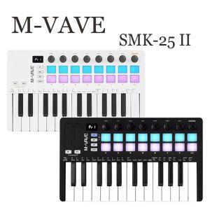 M-VAVE SMK-Ⅱ 25 Key MIDI Keyboard with RGB Drum Pads 25 Key MIDI Keyboard with RGB Drum Pads RGB Drum Pad Keyboard