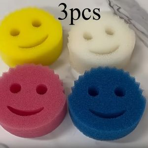 Double Sided Sponge Set - Scratch Free Deep Clean Kitchen Bathroom More Ergonomic Design Sponge Holder for Kitchen Sinks