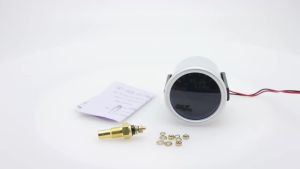 RYSJM | 50-150℃ 52MM Oil Temperature Gauge with Temp Sensor 1/8NPT White LED Car Gauge for Universal Petrol Racing Car Meter