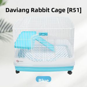 Extra Large Double Drawer Rabbit Cage Dy R81r71 Home Use Pet Rabbit Hutches Proof against Urination by Dy for Rabbit Care