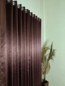 Gorden Jendela 24 lubang Ring Smokring / Blackout Import Polos Emboss Tebal