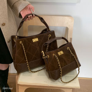 Large Capacity Diamond Grid Snakeskin Bucket Bag 2025 New Womens Fashion Versatile Commuting Diagonal Bag Soft PU Leather