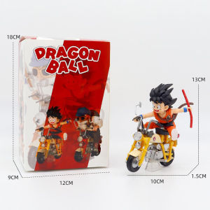 Bandai | 13CM Dragon Ball Z Anime Figure Son Goku Master Roshi Motorcycle PVC Kame Sennin Collection Desktop Decor Statue Model Toy Gift