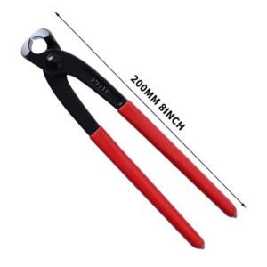 Single Ear Clamp Pliers 8 Inch/200mm Carbon Steel Pincer Crimper Nail Puller for Automotive Repair Hand Tools