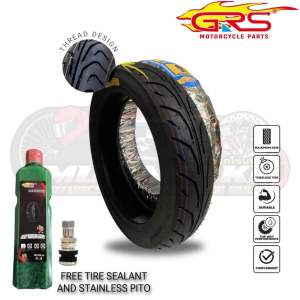 WHOLESALE GRS MOTORCYCLE TUBELESS TIRE WITH FREE SEALANT AND TUBELESS PITO ( TUBELESS TIRE SIZE 70/80-14 70/90-14 80/80-14 100/80-14 100/80-17 90/80-17 80/80-17 )
