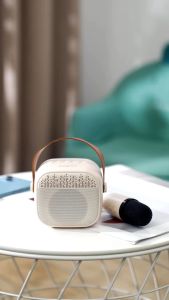 Robot RB50 Speaker Karaoke Bluetooth Portable Mini RGB Microphone Set Light Speaker Bluetooth 5.3