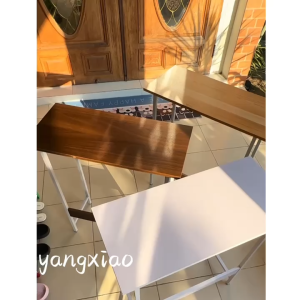 CAY🌟โต๊ะไม้ โต๊ะวางของ โต๊ะมินิมอล โต๊ะวางคอม โต๊ะทำงาน โต๊ะเขียนหนังสือ Table Desk โต๊ะคุณภาพดี มีคู่มือ ประกอบง่าย ส่งเร็ว