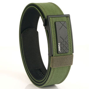 TUSHI New Hard Tactical EDC Belt for Men Concealed Carry Military Belt Men Waist Belt Thick Nylon Hunting IPSC Acessories Male