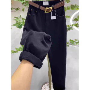 Stylish High-end 2026 New Spring Womens French Design High Waist Petite Dad Harem Jeans
