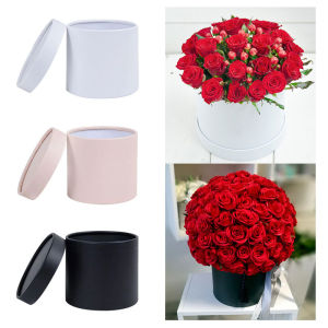 Hộp Hoa Tròn Bằng Bìa Cứng 12CM Dành Cho Ngày Valentine Tiệc Cưới Đồ Trang Trí Quà Tặng Tự Làm Trang Trí Hoa Hồng Tại Nhà