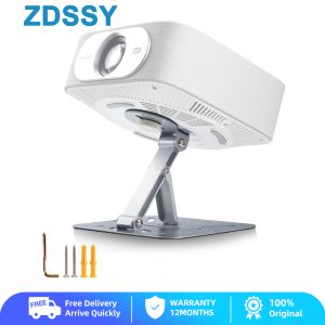 Zdssy Sliver/Đen Chiếu Giá Treo Gắn Tường Khung Trần Chủ Đa điều chỉnh góc 1/4 Phổ lỗ vít Tương Thích Với 1080P 3Kg Chịu Tải Trần Cho Máy chiếu mini