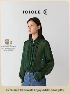 ICICLE | Silk Satin Long Sleeve Shirt