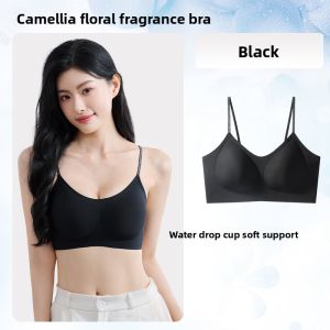 DOULI | Invisible Seamless Foundation Liquid Bra Young Girls Small Chest Illusion Thin Strap Beautiful Back Gathered Bra Summer New