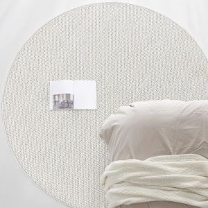 RSEMNIA Luxury Sofa Living Room round Woolen Carpet Pure Color Bedroom Bedside Rug Modern Minimalist Style Home Decor