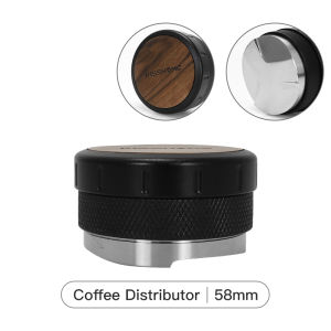 Coffee Distributor Leveler 51mm 53mm 58mm Wood Adjustable For Portafilter Espresso Distribution Tools Barista Maker Accsesories