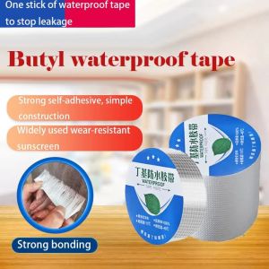 【Melody】Butyl Waterproof Tape Aluminum Foil Tape Super Fix Repair Wall Leak Repair Crack Tool #HL0177#