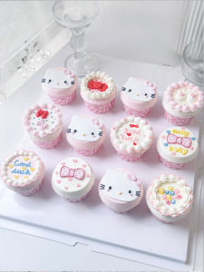 Creative Pattern Chocolate Transfer Paper Cup Ice Cream Cake Decoration Coloring Book Kuromi Series Festive Party Supplies