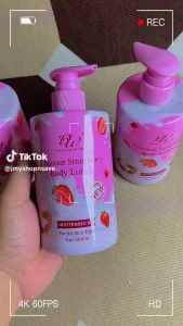 DW Coconut Strawberry Body Lotion 300ml | Nourishing Hydrating Sweet Scent | For Soft Smooth Skin Daily Use