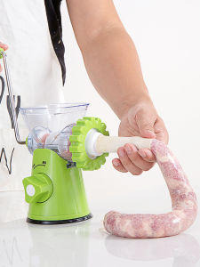 เครื่องบดเนื้อแบบแมนนวลเครื่องมือขนาดเล็กใช้ในบ้านเครื่องทําไส้กรอกพริกไทยสับ神