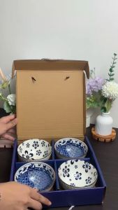 Mangkok Set Premium Peralatan Makan Porselen & Souvenir Japaness Style